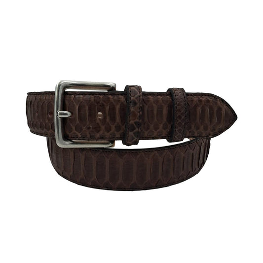 Back Cut Testa Moro - Cintura in Pitone Scaglia Centrale e Fibbia in Ottone