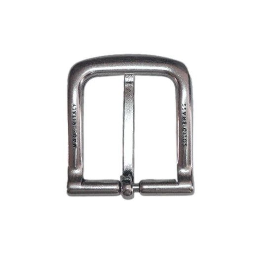SERIE OTTONE - Fibbia 4 cm in vero ottone 100% Nichel free