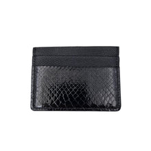 Carica l'immagine nel visualizzatore di Gallery, Portacarte In Vero Pitone e Coccodrillo multitasche e con custodia in pelle