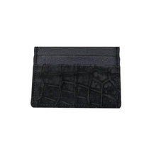 Carica l'immagine nel visualizzatore di Gallery, Portacarte In Vero Pitone e Coccodrillo multitasche e con custodia in pelle