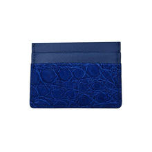 Carica l'immagine nel visualizzatore di Gallery, Portacarte In Vero Pitone e Coccodrillo multitasche e con custodia in pelle