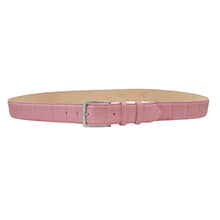 Carica l'immagine nel visualizzatore di Gallery, Botswana - Cintura 4 cm in Coccodrillo Rosa con  fibbia anallergica