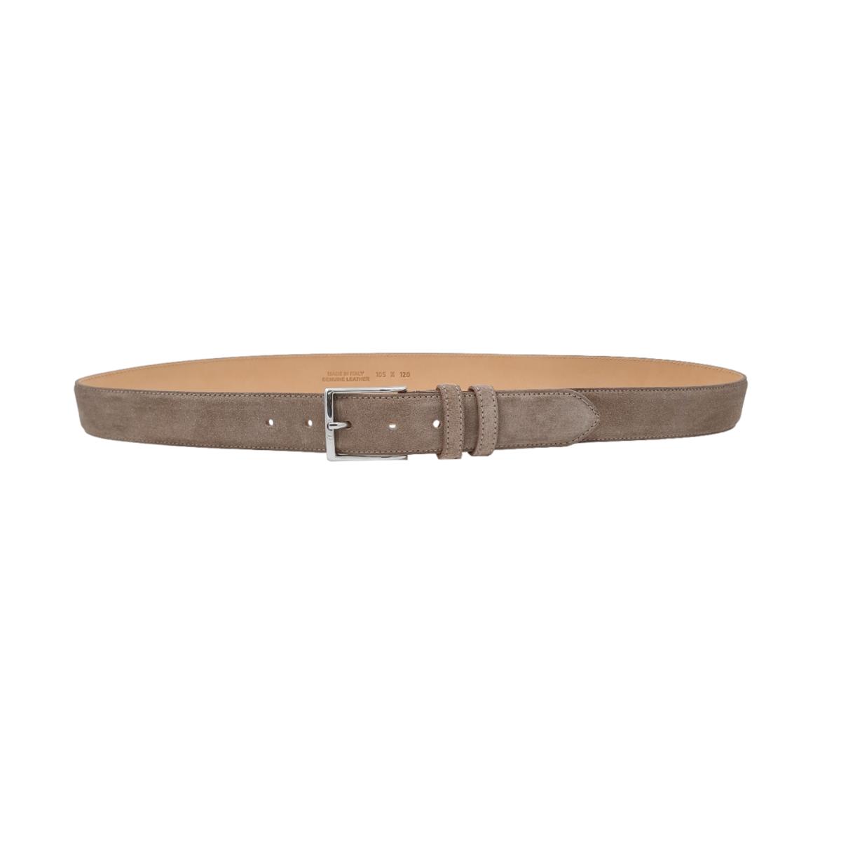 Cintura uomo alta in pelle con fibbia argento satinata tg. 115/130 moro - Officine del Cuoio - Theorema Pelle Cintura uomo alta in pelle con fibbia argento satinata tg. 115/130 moro - Officine del Cuoio - Theorema Pelle