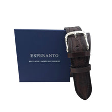 Carica l'immagine nel visualizzatore di Gallery, 🔥 NOVITA' 🔥 Andalusia - Cintura 4 cm in cuoio di toro con fantasie di cavalli e fibbia lavorata