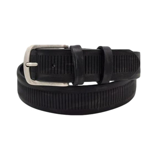 Cintura Vintage abrasivata in vero Cuoio 4 cm Accorciabile anallergica - ESPERANTOBELTS