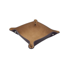 Carica l'immagine nel visualizzatore di Gallery, Svuotatasche in Cuoio Foderato in Pelle Scamosciata - Bruciato