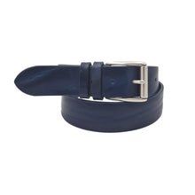 Carica l'immagine nel visualizzatore di Gallery, Cintura 4 cm in vero cuoio di toro Unisex con fibbia a rullo in ottone - 7 Colorazioni