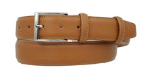 Carica l'immagine nel visualizzatore di Gallery, Cintura 3,5 cm in Pelle  stampa Cervo Cognac, Fodera in Pelle Bovina e Fibbia anallergica