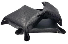 Carica l'immagine nel visualizzatore di Gallery, Tris di svuotatasche grezzi sfoderati stampato coccodrillo nero - ESPERANTOBELTS