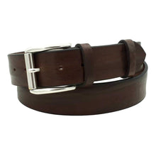 Carica l'immagine nel visualizzatore di Gallery, Cintura 4 cm in vero cuoio di toro Unisex con fibbia a rullo in ottone - 7 Colorazioni