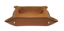 Carica l'immagine nel visualizzatore di Gallery, Svuotatasche in vero cuoio foderato in pelle Scamosciata - Cuoio - ESPERANTOBELTS