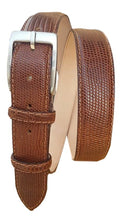 Carica l'immagine nel visualizzatore di Gallery, Cintura 3,5 cm in Vera Iguana con fodera Nabuk e fibbia Nichel free - ESPERANTOBELTS