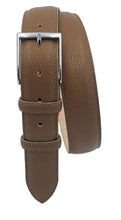 Carica l'immagine nel visualizzatore di Gallery, Cintura 3,5 cm in Pelle  stampa Cervo Senape, Fodera in Pelle Bovina e Fibbia anallergica