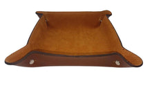 Carica l'immagine nel visualizzatore di Gallery, Svuotatasche in Cuoio Foderato in Pelle Scamosciata - Ambra - ESPERANTOBELTS