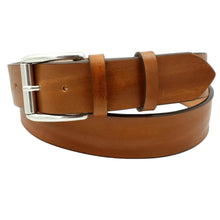 Carica l'immagine nel visualizzatore di Gallery, Cintura 4 cm in vero cuoio di toro Unisex con fibbia a rullo in ottone - 7 Colorazioni