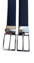 Carica l'immagine nel visualizzatore di Gallery, Cintura 3 cm Double Face  in vera pelle con fibbia Nichel free Girevole - ESPERANTOBELTS
