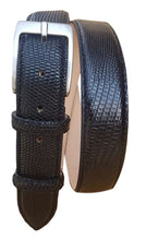 Carica l'immagine nel visualizzatore di Gallery, Cintura 3,5 cm in Vera Iguana con fodera Nabuk e fibbia Nichel free - ESPERANTOBELTS