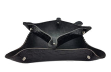 Carica l'immagine nel visualizzatore di Gallery, Tris di svuotatasche grezzi sfoderati stampato coccodrillo nero - ESPERANTOBELTS