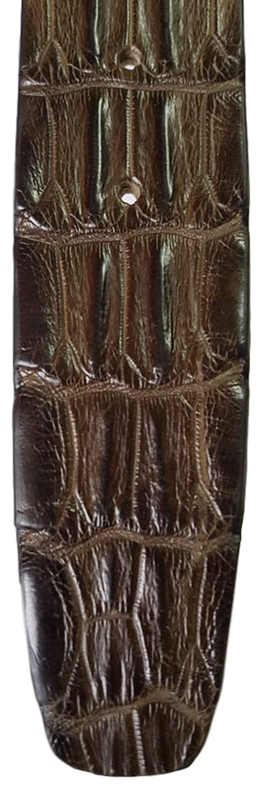 Cintura Moro 4 cm in Schiena di Coccodrillo con Fodera Nabuk e Fibbia Nichel free - ESPERANTOBELTS