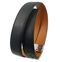 Carica l'immagine nel visualizzatore di Gallery, Cintura 3,5 cm Double Face in vera Pelle - Nero / Marrone