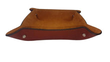 Carica l'immagine nel visualizzatore di Gallery, Svuotatasche in Cuoio Foderato in Pelle Scamosciata - Marrone Anticato - ESPERANTOBELTS