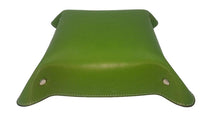 Carica l'immagine nel visualizzatore di Gallery, Svuotatasche colorato in vera Pelle foderato in pelle scamosciata - Verde - ESPERANTOBELTS