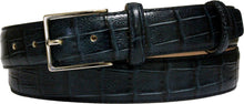 Carica l&#39;immagine nel visualizzatore di Gallery, Cintura 3,5 cm Stampato Coda Coccodrillo con fodera in Pelle bovina e Fibbia Nichel free - ESPERANTOBELTS