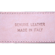 Carica l'immagine nel visualizzatore di Gallery, Cintura 3,5 cm in Pelle saldata con fodera Nabuk e Fibbia anallergica -Blu