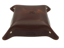Carica l'immagine nel visualizzatore di Gallery, Svuotatasche Fatto a Mano in Vero Cuoio Resistente con Interno Scamosciato - Cioccolato - ESPERANTOBELTS
