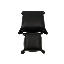 Carica l'immagine nel visualizzatore di Gallery, Coppia di Svuotatasche in vera pelle foderati in morbido scamosciato  - Nero