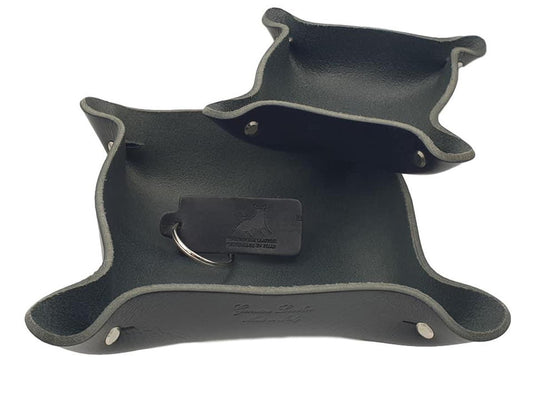 Svuotatasche in Cuoio di Toro 4mm (coppia) - Nero - ESPERANTOBELTS