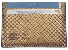 Carica l'immagine nel visualizzatore di Gallery, Porta carte di Credito in vera Pelle di pitone - ESPERANTOBELTS