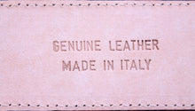 Carica l&#39;immagine nel visualizzatore di Gallery, Cintura da Donna in Vitello 2 cm fodera Nabuk, Made in italy, accorciabile - Rosso Vernice