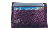 Carica l'immagine nel visualizzatore di Gallery, Porta carte di Credito in vera Pelle di pitone - ESPERANTOBELTS