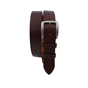 🔥 NOVITA' 🔥 Soft Bull 3,5 cm - Cintura in cuoio di toro extra morbido martellato e fibbia argentata
