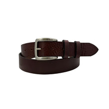 Carica l&#39;immagine nel visualizzatore di Gallery, 🔥 NOVITA&#39; 🔥 Soft Bull 3,5 cm - Cintura in cuoio di toro extra morbido martellato e fibbia argentata