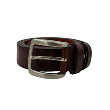 Carica l&#39;immagine nel visualizzatore di Gallery, 🔥 NOVITA&#39; 🔥 Soft Bull 3,5 cm - Cintura in cuoio di toro extra morbido martellato e fibbia argentata