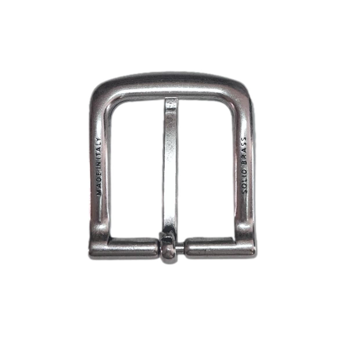 SERIE OTTONE - Fibbia 4 cm in vero ottone 100% Nichel free