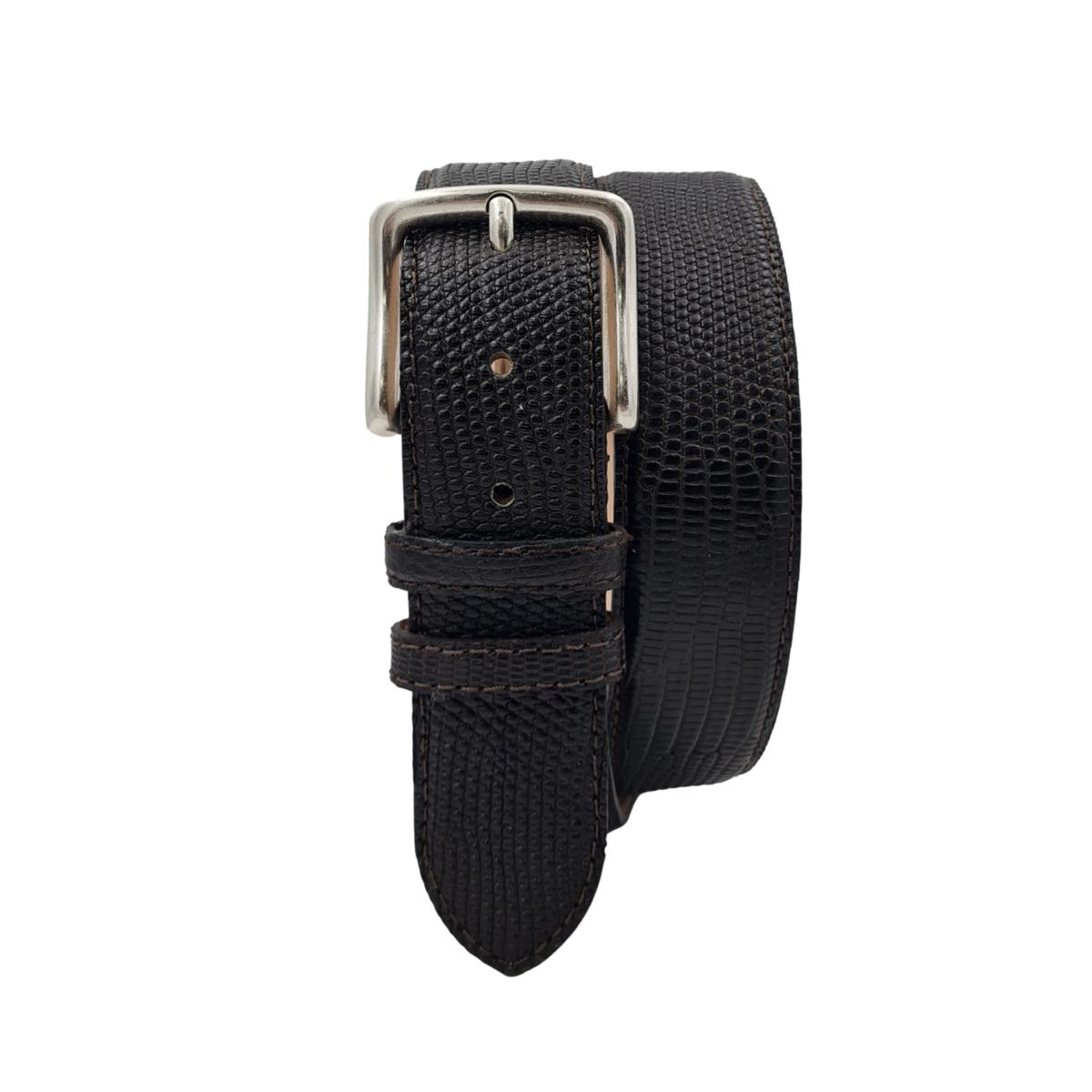 Cintura 4 cm in Vera Iguana con fibbia in ottone anallergica - ESPERANTOBELTS
