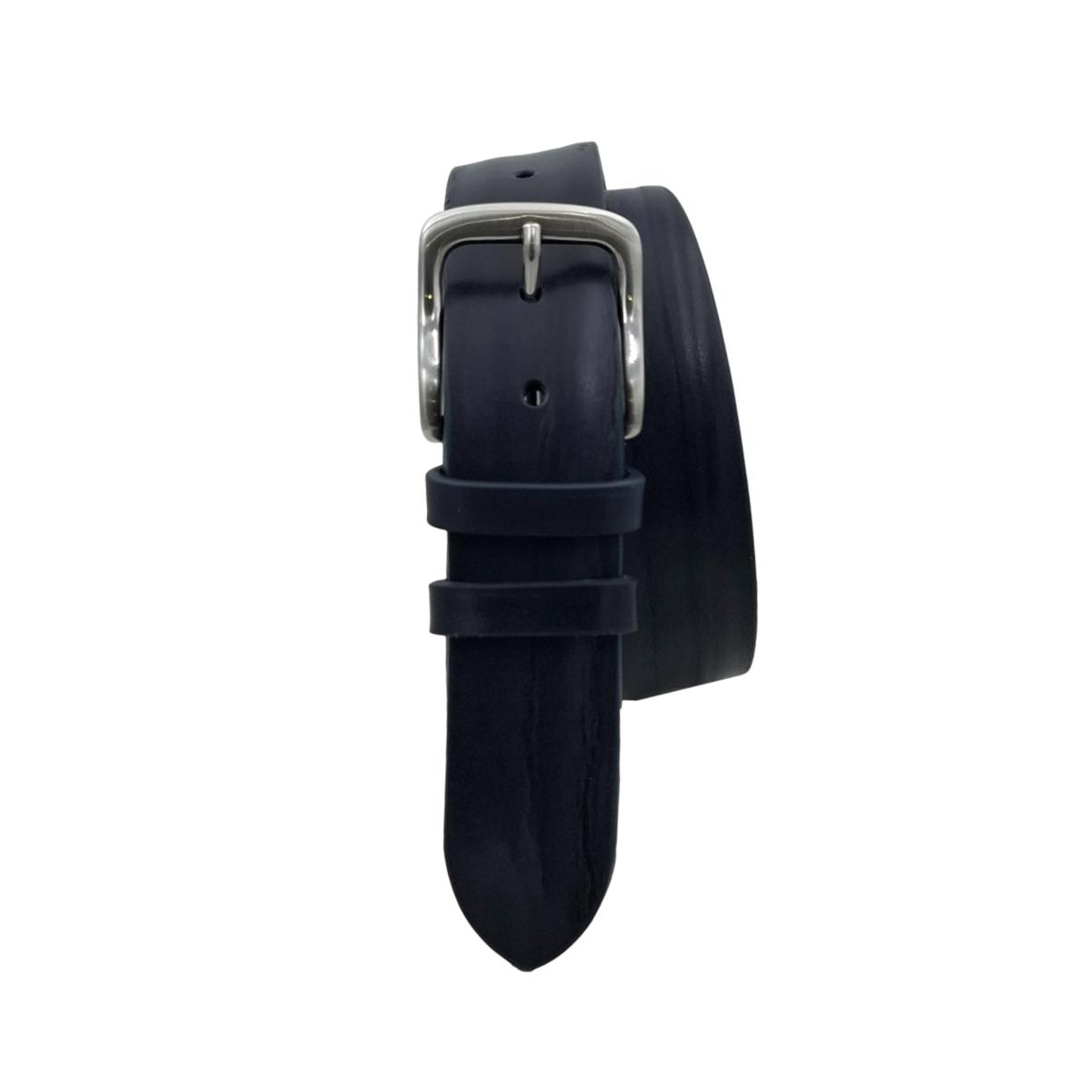 Cintura 4 cm in vero cuoio di toro Plissè con fibbia Satinata anallergica - ESPERANTOBELTS