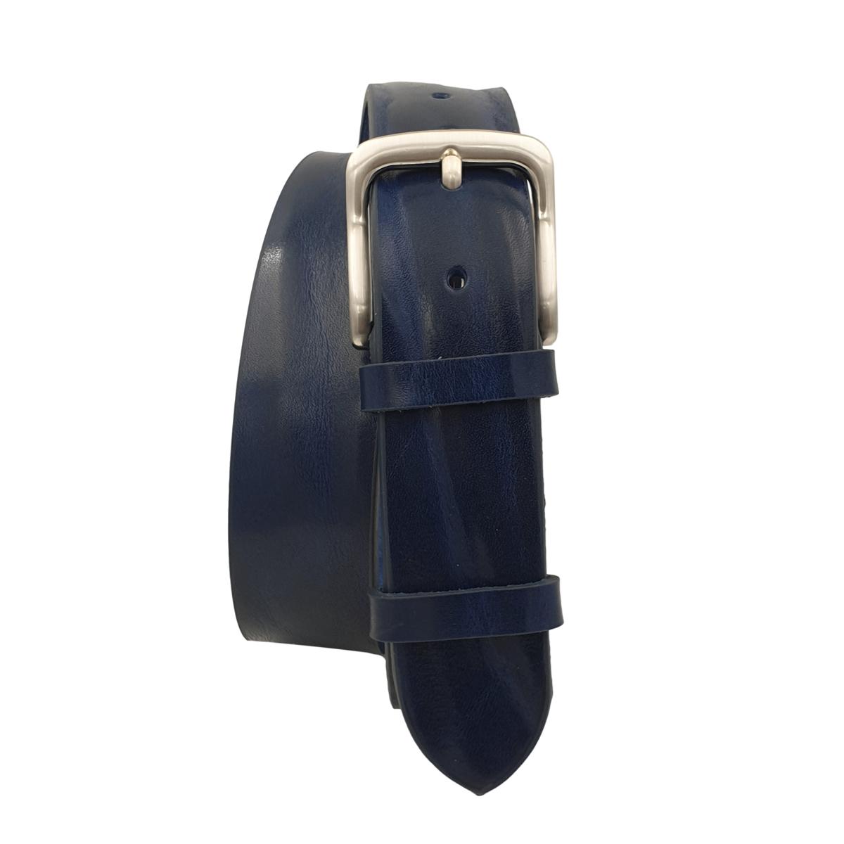 Cintura XXL 4 cm in cuoio di toro resistente con fibbia satinata anallergica ( TAGLIE EXTRALUNGHE )