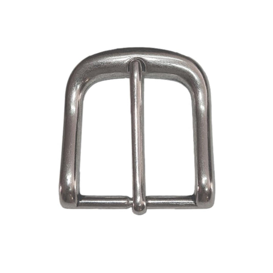 SERIE OTTONE - Fibbia arrotondata 3,5 cm in vero ottone 100% Nichel free