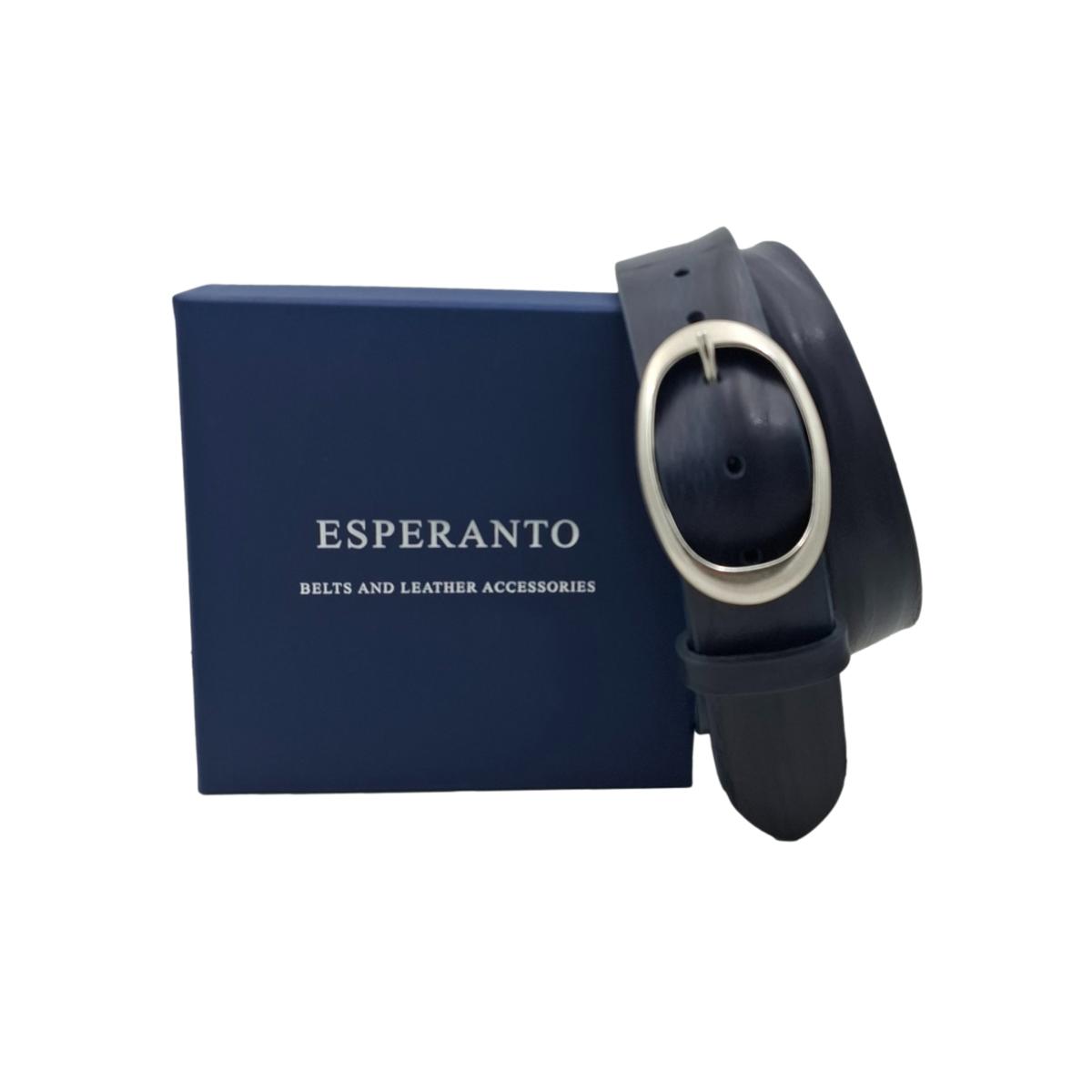 Cintura in vero cuoio di toro Plissettato 4 cm con fibbia intera Ovale Argento Antico