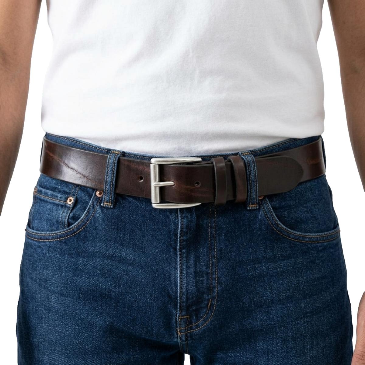 Cintura 4 cm in Vero Cuoio di Toro — 7 Colorazioni