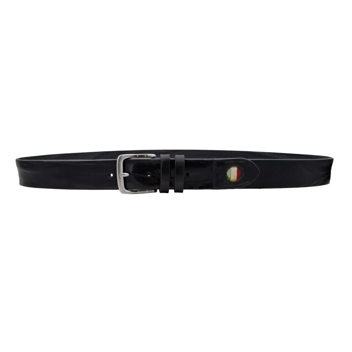 🔥 NOVITA' 🔥 Italian Dream - Cintura 4 cm in cuoio di toro bottalato con inserto bandiera Italia anticato a mano - ESPERANTOBELTS