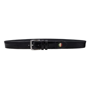 🔥 NOVITA' 🔥 Italian Dream - Cintura 4 cm in cuoio di toro bottalato con inserto bandiera Italia anticato a mano