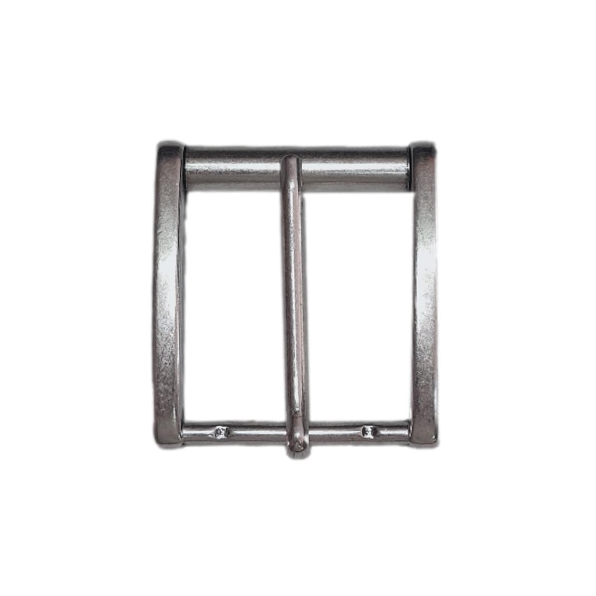 SERIE OTTONE - Fibbia 4 cm a rullo in vero ottone 100% Nichel free