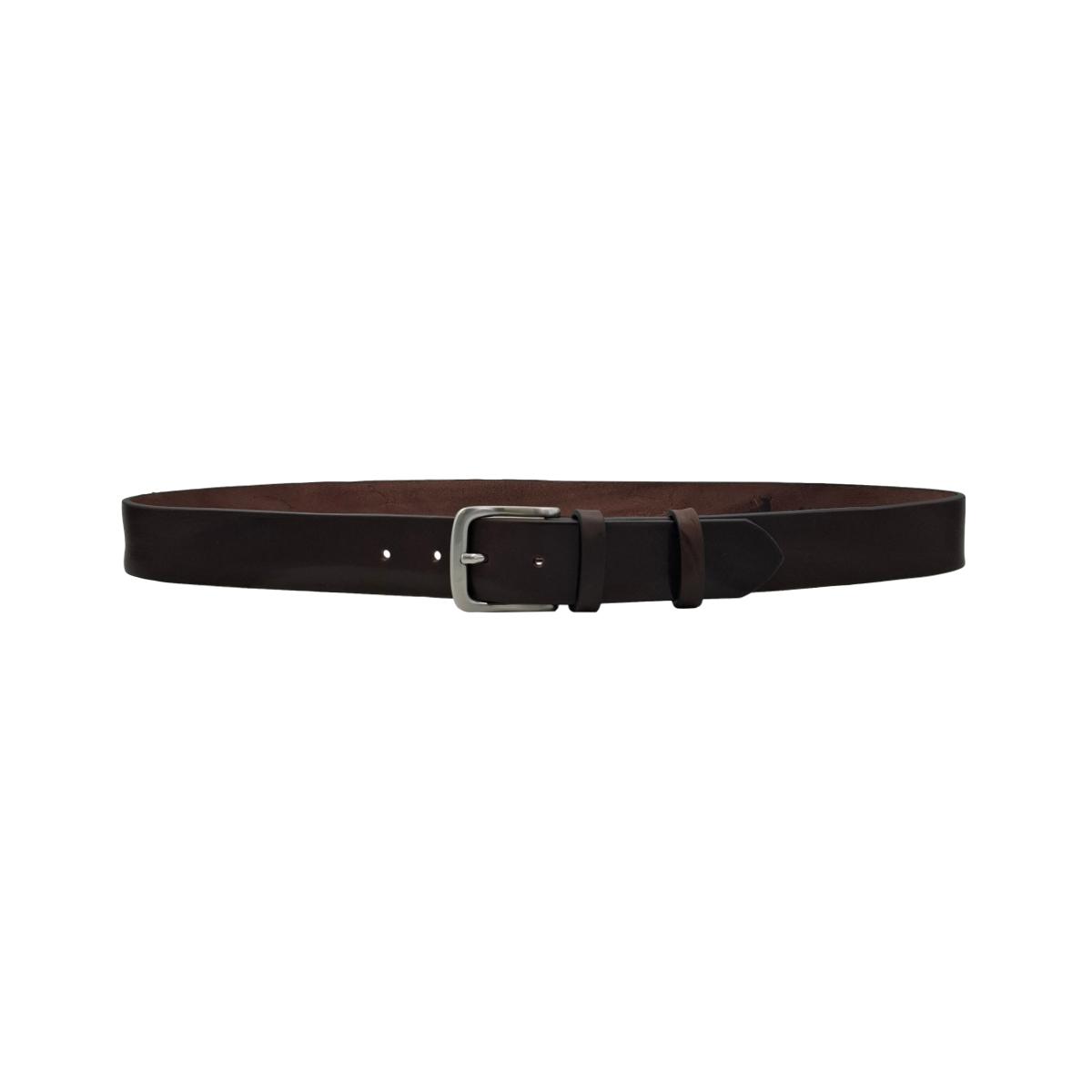 Cintura 4 cm in vero cuoio di toro Plissè con fibbia Satinata anallergica