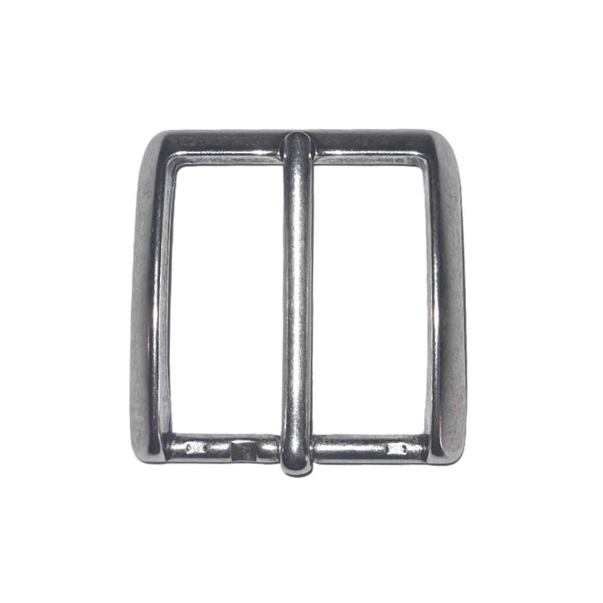 SERIE OTTONE - Fibbia squadrata 3,5 cm in vero ottone 100% Nichel free