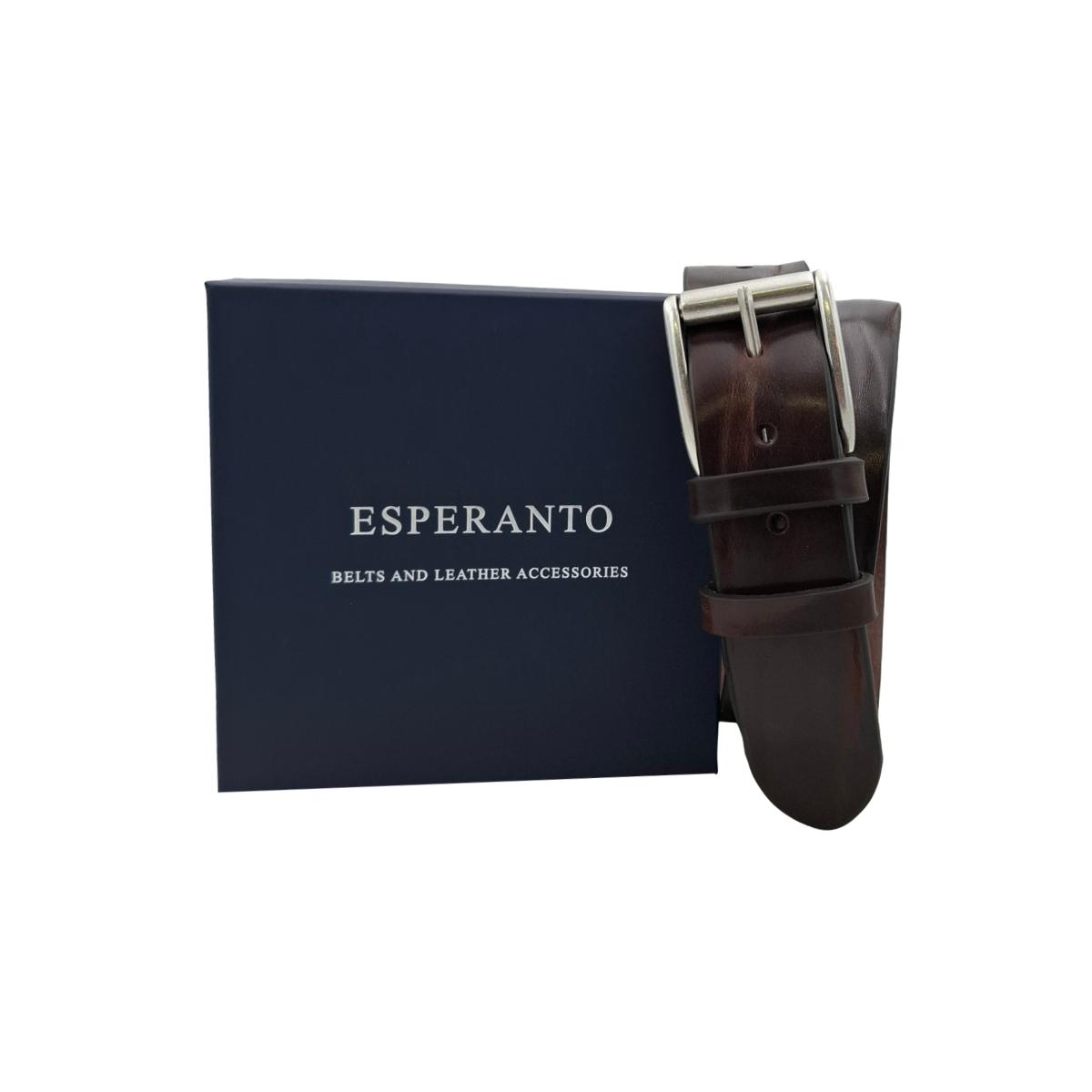 Cintura 4 cm in Vero Cuoio di Toro — 7 Colorazioni